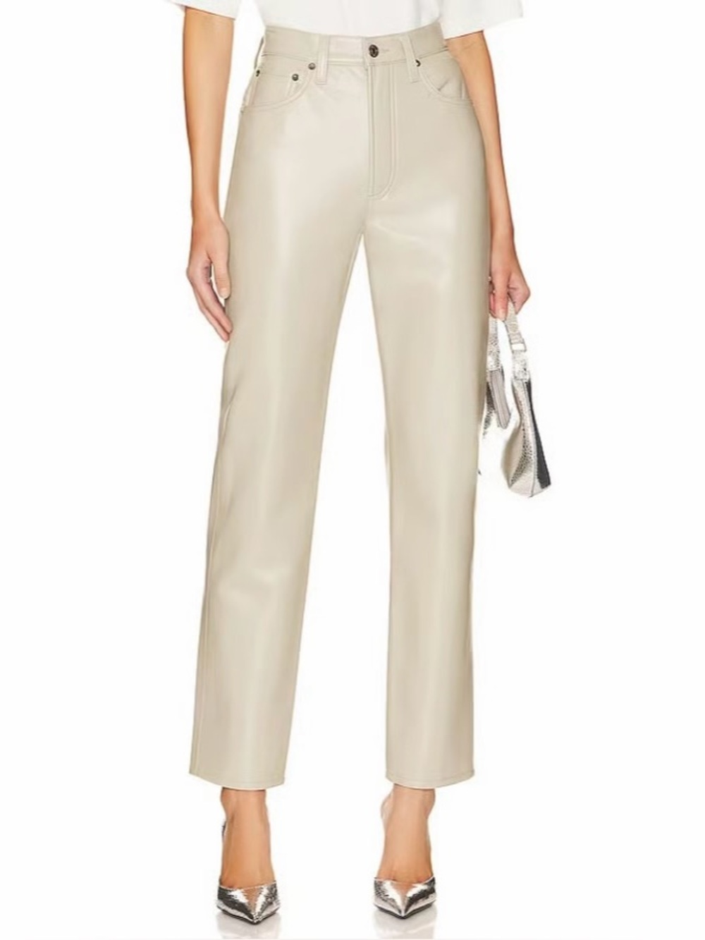 Agolde Recycled Leather 90s Pinch Waist Pants